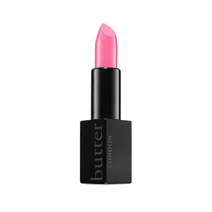 Butter London - Frisky Plush Rush Lipstick (Neon Pink) - Full White Background