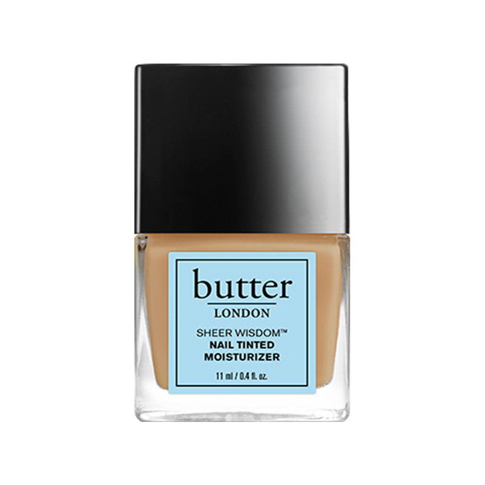 butter LONDON - Light (Light Nude) Sheer Wisdom Nail Tinted Moisturised - Full White Background
