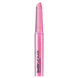 Butter London - Pixie Dust (Bright Pink Shimmer) GLAZEN Lip Glaze - Full Product White Background