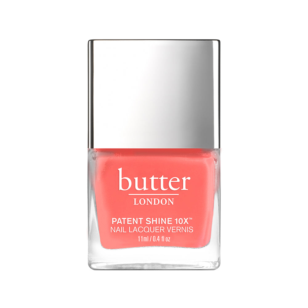 butter LONDON - Ace (Purple) Patent Shine 10X Nail Lacquer - Full White Background.