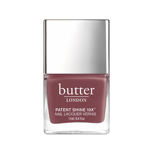 butter LONDON - Toff (Light Burgundy) Patent Shine 10X Nail Lacquer - Full White Background.