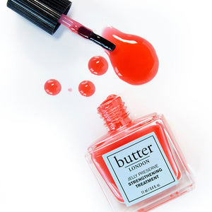 butter LONDON - Strawberry Rhubarb (Red) Jelly Preserve Strengthening Treatment - Jelly Preserve Collection Lifestyle - Full White Background.