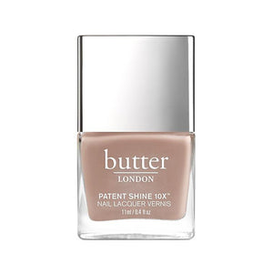 butter LONDON - Yummy Mummy (Light Brown) Patent Shine 10X Nail Lacquer - Full White Background.