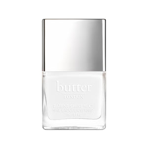 butter LONDON - Cotton Buds (White) Patent Shine 10X Nail Lacquer - Full White Background.