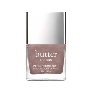 butter LONDON - All Hail the Queen (Nude Shimmer) Patent Shine 10X Nail Lacquer - Full White Background.